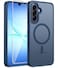 FNTCASE for Galaxy A17A16 5G Phone Case for Samsung A17 Cases Compatible with Magsafe Screen Protector Matte Translucent Military Grade Protection for Samsung A 17 A 16 4G Cover Blue