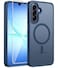FNTCASE for Galaxy A17A16 5G Phone Case for Samsung A17 Cases Compatible with Magsafe Screen Protector Matte Translucent Military Grade Protection for Samsung A 17 A 16 4G Cover Blue