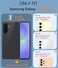 FNTCASE for Galaxy A365G Phone Case A565G Military Grade Drop Protection 14ft Drop Tested Screen Protector Included AntiSlip Matte Textured TPUPC Dual Layer Shockproof Cover Black