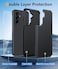 FNTCASE for Galaxy A365G Phone Case A565G Military Grade Drop Protection 14ft Drop Tested Screen Protector Included AntiSlip Matte Textured TPUPC Dual Layer Shockproof Cover Black