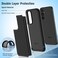 FNTCASE for Galaxy A545G Phone Case Samsung A54 5G Military Grade Drop Protection 14ft Drop Tested Screen Protector Included AntiSlip Matte Textured TPUPC Dual Layer Shockproof Cover Black