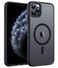 FNTCASE for iPhone 11 Pro Case Compatible with Magsafe Translucent Matte Magnetic Phone Cover Military Grade Drop Protection Shockproof Protective for iPhone 11Pro 2019 Cases Black