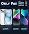 FNTCASE for iPhone 15 Case for iPhone 14 iPhone 13 Case Magnetic Frosted Translucent Slim Shockproof Cell Phone Cover Military Grade Protection Drop Proof Tough Protective Cases Black