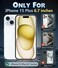FNTCASE for iPhone 15 Plus Case Clear Magnetic Phone Cases Compatible with Magsafe Slim Anti Yellowing Rugged Shockproof Protective Transparent Cell Phone Cover AClear