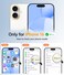 FNTCASE for iPhone 16 Case Compatible with Magsafe Translucent Matte Cases with Screen Protector Military Grade Shockproof Protective Phone Cover Ultramarine
