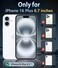 FNTCASE for iPhone 16 Plus Case Clear Magnetic Phone Cases Compatible with Magsafe Slim Anti Yellowing Military Grade Drop Rugged Protective Transparent Cell Phone Cover BGlitter Magnetic