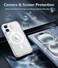 FNTCASE for iPhone 16 Plus Case Clear Magnetic Phone Cases Compatible with Magsafe Slim Anti Yellowing Military Grade Drop Rugged Protective Transparent Cell Phone Cover BGlitter Magnetic