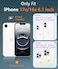 FNTCASE for iPhone 17e Magnetic Case for iPhone 16e Cases Compatible with MagSafe Screen Protector Matte Textured Military Grade Drop Protection Silicone Slim Rugged Shockproof Phone Cover Black