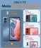 FNTCASE for Moto GPlay 2024 Case Motorola G Play 2024 Case 14FT Military Grade Drop Protection with Screen Protector Shockproof Rugged AntiSlip SweatResistant Matte Dual Layer Daily Cover Black