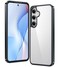 FNTCASE for Samsung Galaxy S24FE Case Clear Military Grade Drop Protection Anti Yellowing Slim Case Rugged Shockproof Protective Transparent Cell Phone CoverBlack