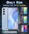 FNTCASE for Samsung Galaxy S24FE Case Clear Military Grade Drop Protection Anti Yellowing Slim Case Rugged Shockproof Protective Transparent Cell Phone CoverBlack