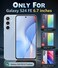 FNTCASE for Samsung Galaxy S24FE Case Clear Military Grade Drop Protection Anti Yellowing Slim Case Rugged Shockproof Protective Transparent Cell Phone CoverBlack