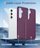 FNTCASE for Samsung Galaxy S25 Case Dual Layer Heavy Duty Cell Phone Protective Cover Shockproof Rugged with NonSlip Textured Military Drop Protection Bumper Tough 2025 62 inch Burgundy