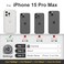 Follaroma for iPhone 15 Pro Max Case Compatible with MagSafe Heavy Duty Shockproof Protection Phone Cases AntiDrop Dual Layer Transparent Magnetic Phone Case for iPhone 15 Pro Max 67 Clear