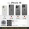 Follaroma for iPhone 16 Case Heavy Duty Shockproof Protection Phone Cases AntiDrop Dual Layer Transparent Protective Cover Compatible with iPhone 16 61 inchCrystal Clear