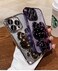 Aulzaju for iPhone 16 Pro Max Case for Women Girls Cute Hidden Rabbit Mirror KickstandLuxury Plating Soft TPU with Bling Gradient LayerGlitter Girly Phone Case for iPhone 16 Promax Purple