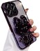 Aulzaju for iPhone 16 Pro Max Case for Women Girls Cute Hidden Rabbit Mirror KickstandLuxury Plating Soft TPU with Bling Gradient LayerGlitter Girly Phone Case for iPhone 16 Promax Purple