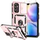 SKMY for Samsung Galaxy A14 5G Case with Screen Protector Camera Lens Cover Military Grade 16FT Drop Tested Magnetic Kickstand Rugged Shockproof Protective Case for Samsung A14 5G Rose Gold