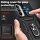 PUSHIMEI for Samsung Galaxy A36 5G Case with Slide Camera Cover HD Screen Protector Military Grade 16ft Drop Tested Magnetic Ring Holder Kickstand Protective Phone Case for Galaxy A36 5G 2025 Black