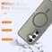 YENAPOON for Samsung Galaxy S24 FE Case Matte Magnetic Phone Case with 1 Screen Protector Support for Magsafe Translucent Frosted Slim Shockproof Protective Cover for Samsung Galaxy S24 FE Titanium Gr