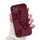 FUXICASE for iPhone 11 Case Creative Butterfly Pattern Design for Girl Women Soft Silicone Shockproof AntiScratch Protection Phone Cover for iPhone 11 Burgundy Red Butterfly