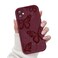 FUXICASE for iPhone 11 Case Creative Butterfly Pattern Design for Girl Women Soft Silicone Shockproof AntiScratch Protection Phone Cover for iPhone 11 Burgundy Red Butterfly