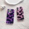 Fycyko Case for iPhone 16 Pro Max Cute Cat Pattern Aesthetic Cool Girly with Phone Charms Strap Chain Protective Case for iPhone 16 Pro MaxPurple