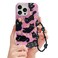Fycyko Phone Case for iPhone 16 Pro Max Cute Cat Pattern Aesthetic Cool Girly with Phone Charms Strap Chain Protective Case for iPhone 16 Pro MaxPink