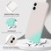 GiiYoon Silicone Case Compatible with Samsung Galaxy S25 Edge Full Body Silky Soft Touch Phone Case with Camera Protection Shockproof Cover with Microfiber Lining Off White