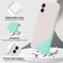 GiiYoon Silicone Case Compatible with Samsung Galaxy S25 Edge Full Body Silky Soft Touch Phone Case with Camera Protection Shockproof Cover with Microfiber Lining Off White