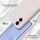 GiiYoon Silicone Case Compatible with Samsung Galaxy S25 Edge Full Body Silky Soft Touch Phone Case with Camera Protection Shockproof Cover with Microfiber Lining Off White