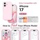 GolbinBox Magnetic for iPhone 17 Case Compatible with MagSafe Screen Protector Camera Lens Protector Liquid Silicone Shockproof Phone Cover with AntiScratch Microfiber Lining Chalk Pink
