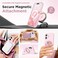 GolbinBox Magnetic for iPhone 17 Case Compatible with MagSafe Screen Protector Camera Lens Protector Liquid Silicone Shockproof Phone Cover with AntiScratch Microfiber Lining Chalk Pink