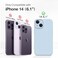 GONEZ Magnetic for iPhone 13 Case iPhone 14 Case Compatible with MagSafe AntiScratch Microfiber Lining Screen Protector Shockproof Slim Phone Silicone Cover 61 inch Blue
