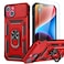 Goton for iPhone 14 Plus Case with Screen Protector Slide Camera Cover Phone Case with Ring Stand Heavy Duty Military Grade Shockproof Rugged Bumper for iPhone 14 Plus Accessories Red