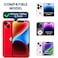 Goton for iPhone 14 Plus Case with Screen Protector Slide Camera Cover Phone Case with Ring Stand Heavy Duty Military Grade Shockproof Rugged Bumper for iPhone 14 Plus Accessories Red