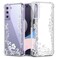 GREATRULY Floral Clear Case for Galaxy S21 FE 5G for WomenGirlsPretty Phone Cover for Samsung Galaxy S21 FEFlower Design Slim Soft Transparent Drop Proof TPU Protective Silicone Bumper ShellFL12