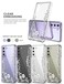 GREATRULY Floral Clear Case for Galaxy S21 FE 5G for WomenGirlsPretty Phone Cover for Samsung Galaxy S21 FEFlower Design Slim Soft Transparent Drop Proof TPU Protective Silicone Bumper ShellFL12