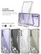 GREATRULY Floral Clear Case for Galaxy S21 FE 5G for WomenGirlsPretty Phone Cover for Samsung Galaxy S21 FEFlower Design Slim Soft Transparent Drop Proof TPU Protective Silicone Bumper ShellFL12