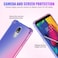 Gufuwo Case for LG Stylo 5 L722DLfor LG Stylo 5Stylo 5VStylo 5X Cute Case Gradient Slim Anti Scratch Soft Clear TPU Phone Case Cover Shockproof Case for LG Stylo 5 BluePink