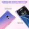 Gufuwo Case for Samsung S7 Edge Galaxy S7 Edge Cute Case Girls Women Gradient Slim Anti Scratch Soft Clear TPU Phone Case Cover Shockproof Case for Samsung Galaxy S7 Edge BluePink