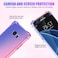 Gufuwo Case for Samsung S7 Edge Galaxy S7 Edge Cute Case Girls Women Gradient Slim Anti Scratch Soft Clear TPU Phone Case Cover Shockproof Case for Samsung Galaxy S7 Edge BluePink
