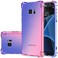 Gufuwo Case for Samsung S7 Edge Galaxy S7 Edge Cute Case Girls Women Gradient Slim Anti Scratch Soft Clear TPU Phone Case Cover Shockproof Case for Samsung Galaxy S7 Edge BluePink