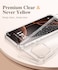 GVIEWIN for iPhone 16 Pro Max Case Floral with Screen ProtectorCamera Lens ProtectorNon Yellowing Slim Shockproof Clear Phone Protective Cover for WomenFlower Pattern Design 69Twinkle Clear