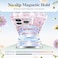 GVIEWIN Magnetic for iPhone 16 Pro Case with Camera Control Compatible with Magsafe Upgraded Full Camera ProtectionScreen Protector Wave Edge Floral Women Girls Phone Cover 63AngeloniaPink