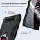 HikerClub for ROG Phone 5 and ROG 5 Pro 5 Ultimate 2021 with Stand Compatible with Air Trigger Built in Camera Protectors and Dust Plugs Invisible Kickstand Shockproof Cover