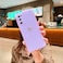HJWKJUS Compatible with Samsung Galaxy S20 FE 5G CaseLove Heart Pattern Design Soft TPU Shockproof Protective Case Bling Sparkly Glitter Cover for Samsung Galaxy S20 FEPurple