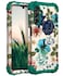 Hocase for Galaxy A15 5G Case Heavy Duty Shockproof Protection Soft Silicone Rubber BumperHard Plastic Hybrid Protective Case for Samsung Galaxy A15 5G 65 2024 Teal Flowers
