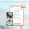Hocase for Galaxy A15 5G Case Heavy Duty Shockproof Protection Soft Silicone Rubber BumperHard Plastic Hybrid Protective Case for Samsung Galaxy A15 5G 65 2024 Teal Flowers