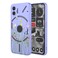 HTXWXJC Phone Case for Nothing Phone 2 Case Nothing 2 A065 Case Shockproof Flexible Bumper TPU Soft Case Flower Pattern Phone Cover for Nothing Phone 2 Purple Flower